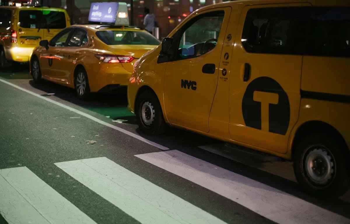 Luxury taxi interior